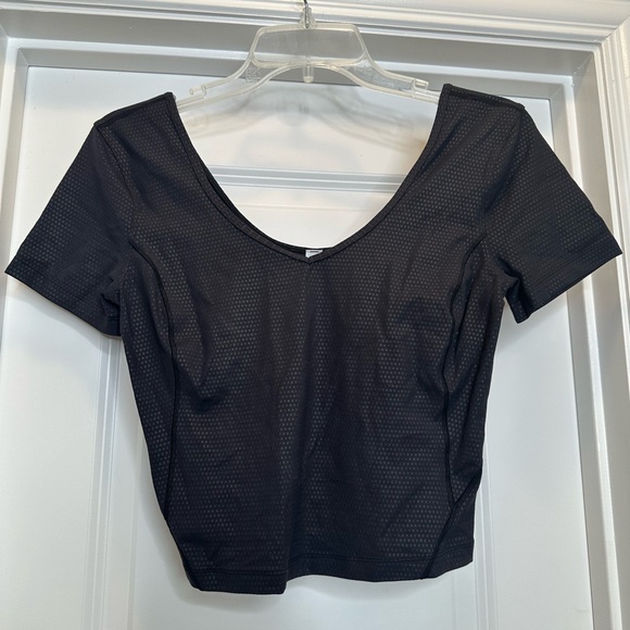 Lululemon Align Tee in Polka Squat Emboss Black‎ size 6 - Picture 1 of 5